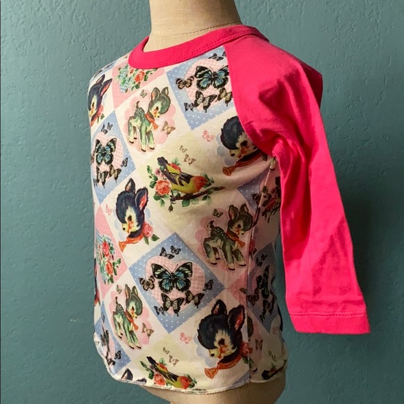 Kids 3/4 sleves tshirt Deer size 2-3 years - Picture 3 of 4